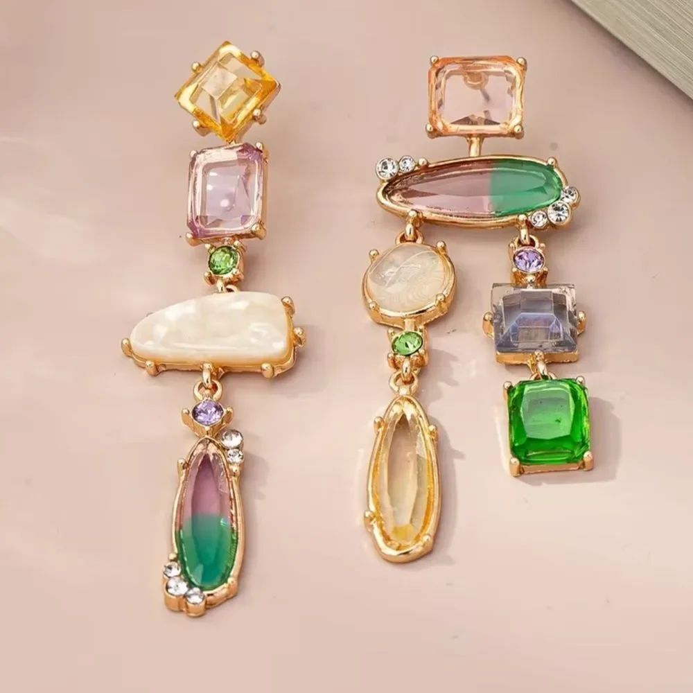 Statement drop earrings N788